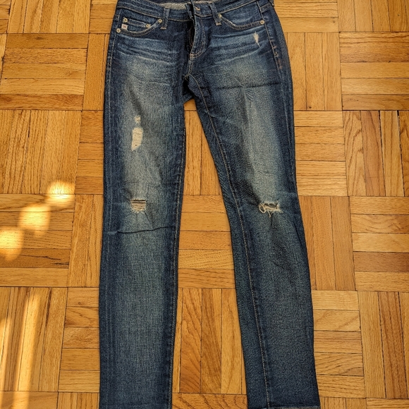 AG Jeans The Legging Ankle Distressed Size 25 - Picture 2 of 5